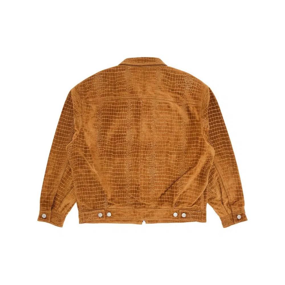 Куртка Supreme Suede Work Jacket 'Croc' 2