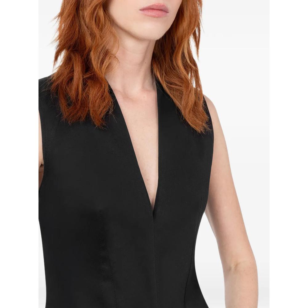 broderie-anglaise V-neck dress 4
