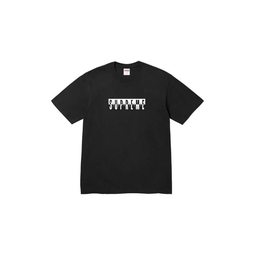Футболки Supreme Split Tee 'Black' 1