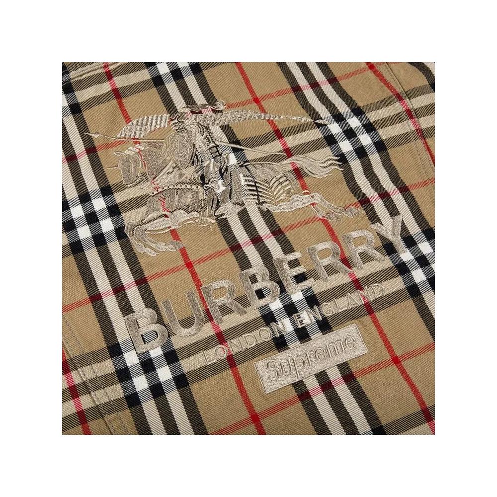 Джинсовые куртки Supreme x Burberry Denim Trucker Jacket 'Beige' 3
