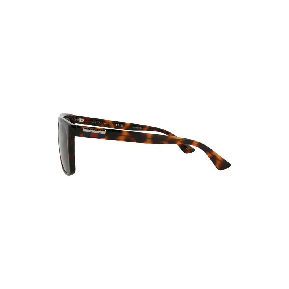 Солнцезащитные очки Gucci Square «Havana/Green» 2