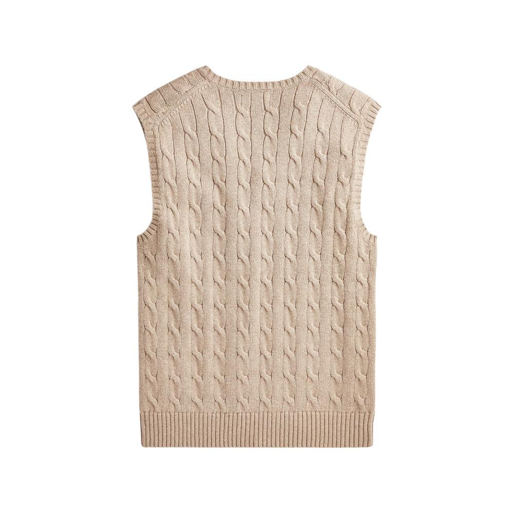 cable-knit V-neck sweater vest 2