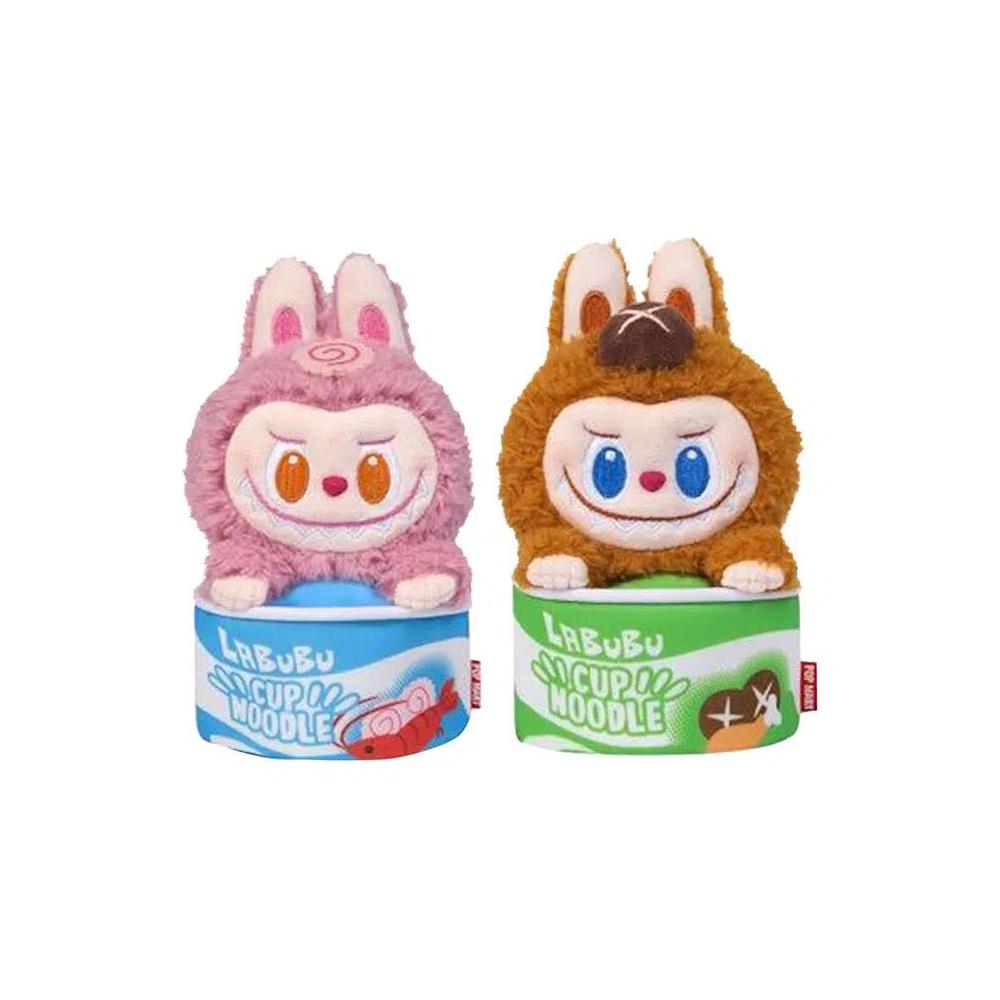 Мягкие игрушки Pop Mart Labubu THE MONSTERS Wacky Mart Series Cup Noodles Figure Storage Bag Set of 2 'Seafood/Mushroom' 1