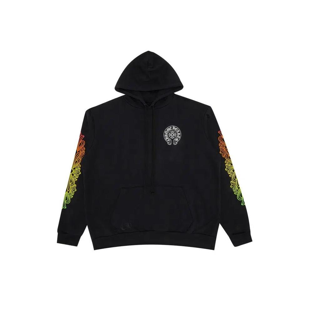 Худи Chrome Hearts Gradient Floral 'Black/Multicolor' 1