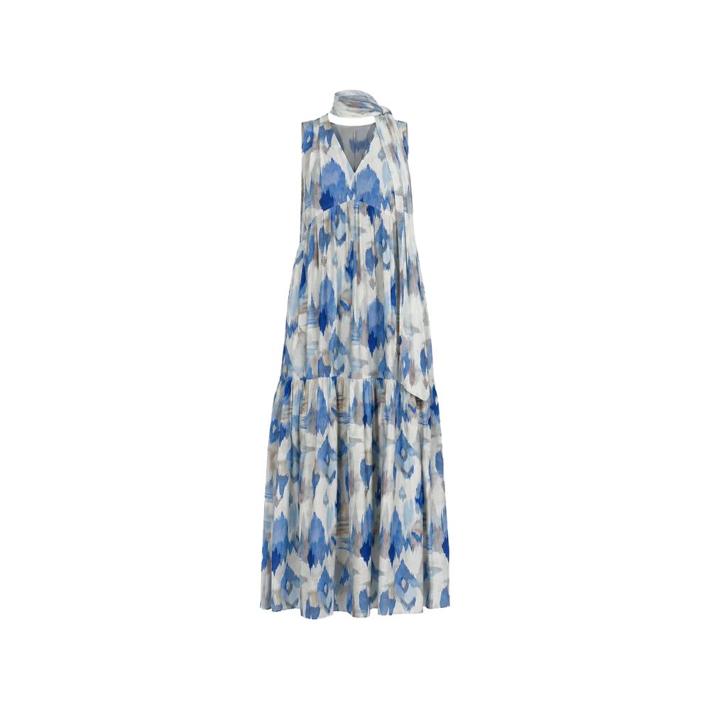 ikat-print tiered dress 2