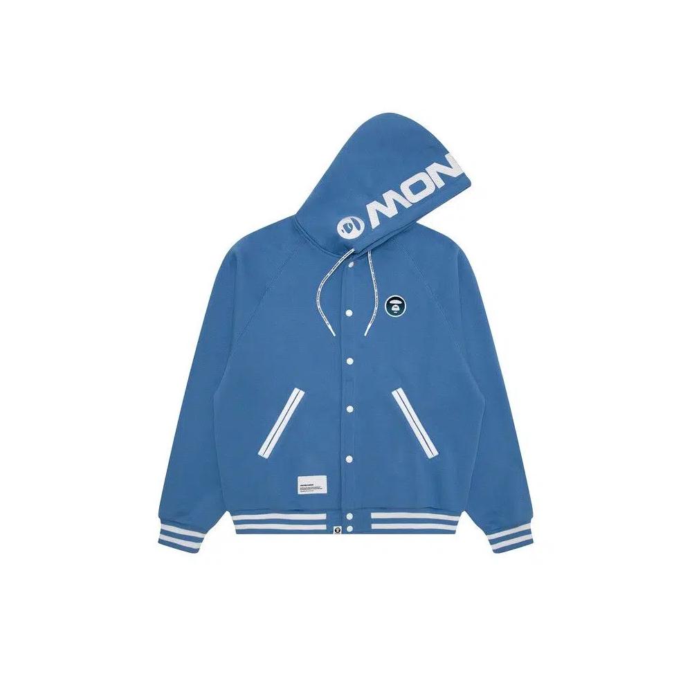 Свитера AAPE Now Moonface Zip Up Sweater 'Синий' 1