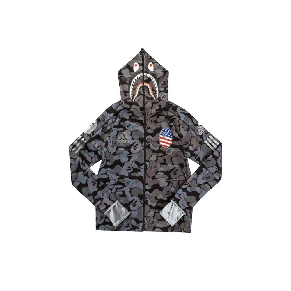 Зип-апы BAPE x adidas SB Shark Hoodie 'Black' 2