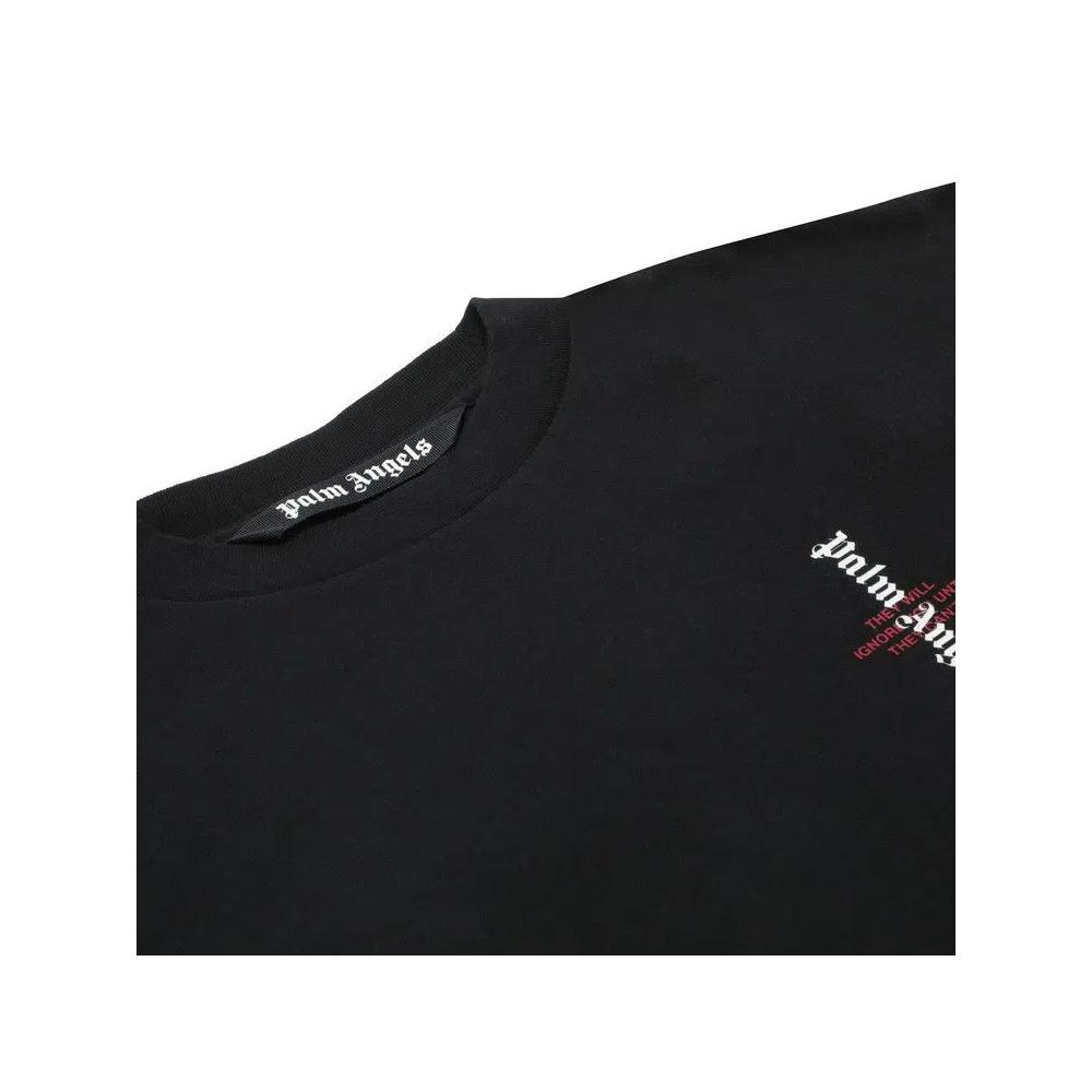 Футболки Palm Angels Statement Logo Short-Sleeve Tee 'Black/White' 3