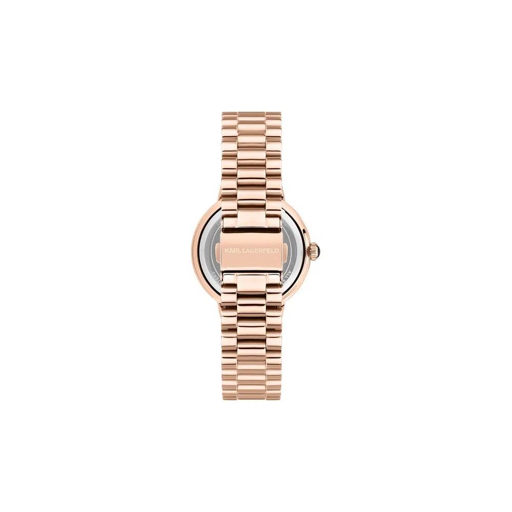 【Гарантия 2 года】KARL LAGERFELD Kaiser Collection 36mm Женские часы из розового золота на кварцевом механизме R0553104503 7
