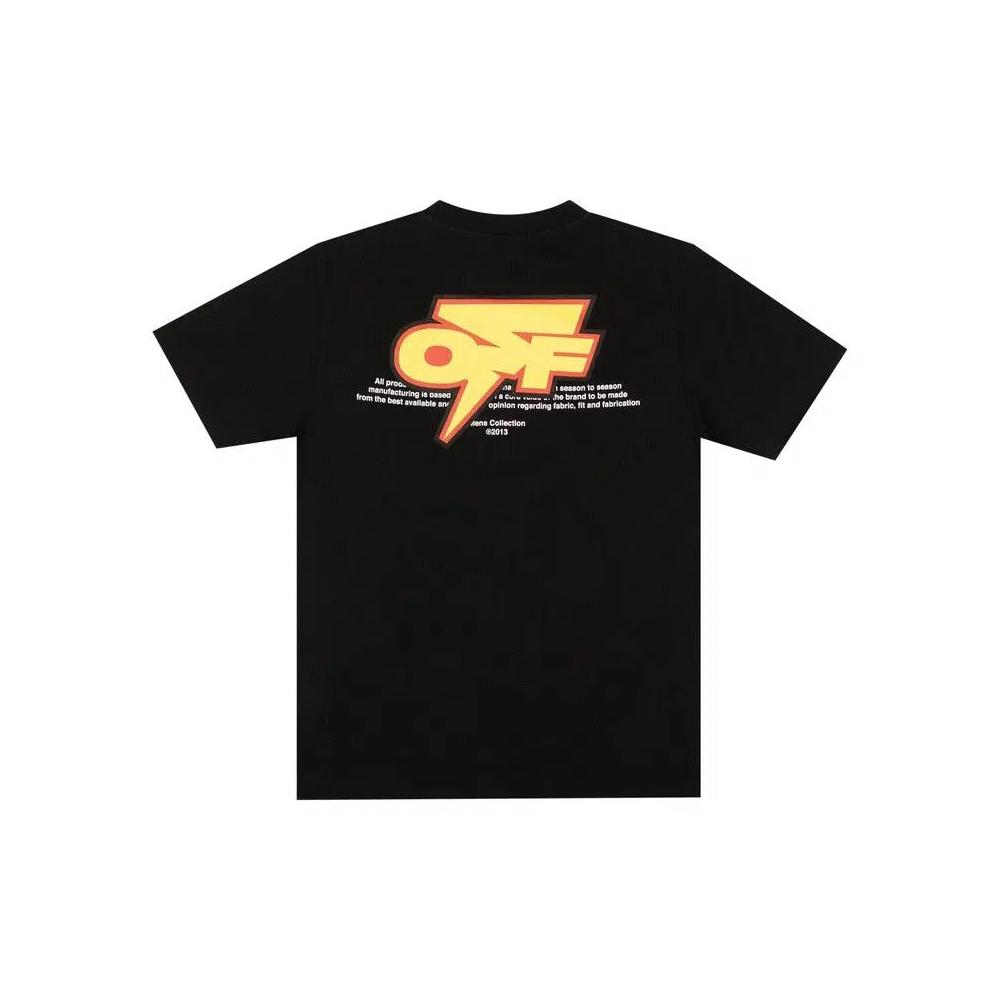 Футболки Off-White Thunder Slim Short-Sleeve Tee 'Black/Yellow' 2