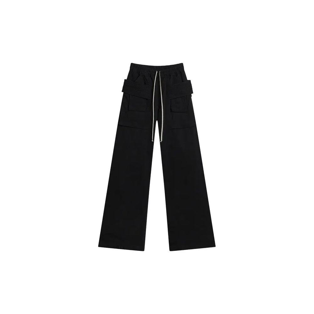 Карго-брюки Rick Owens DRKSHDW Creatch Wide Cargo Drawstring 'Черный' 1