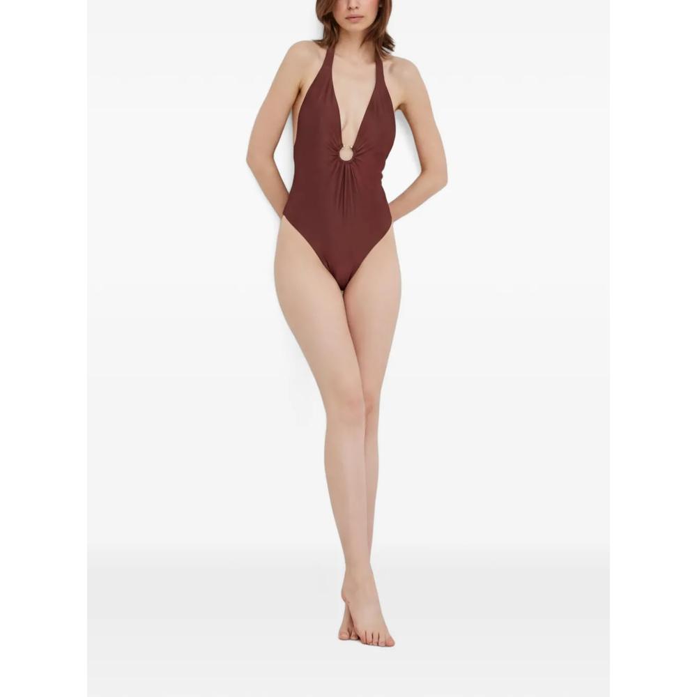 ring-detail halterneck swimsuit 2