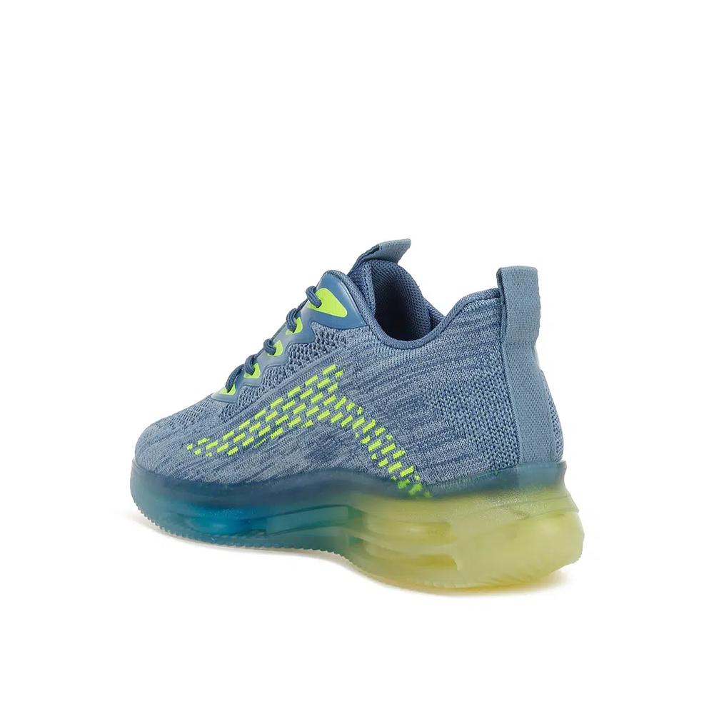 Массивные нескользящие кроссовки Flyknit синие 3
