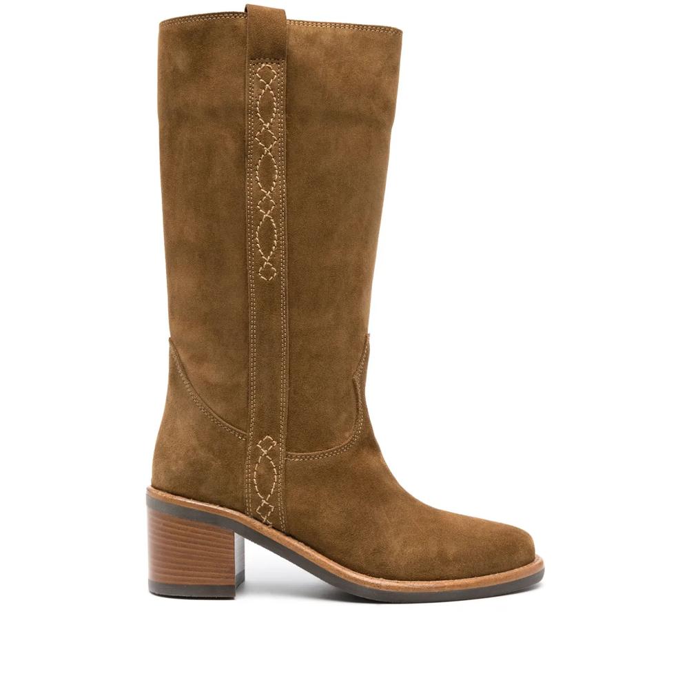 60mm suede leather boots 1