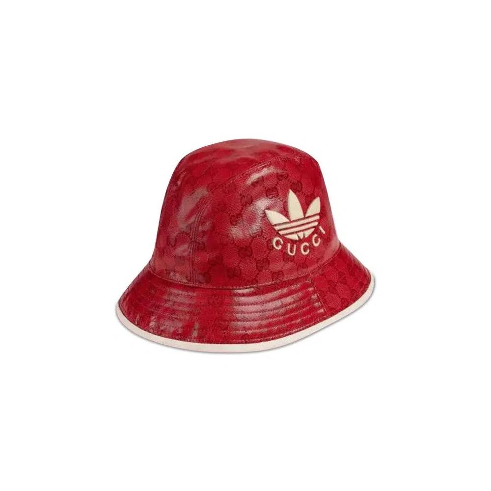 Шляпы Gucci x adidas GG Canvas Bucket Hat 'Red' 2
