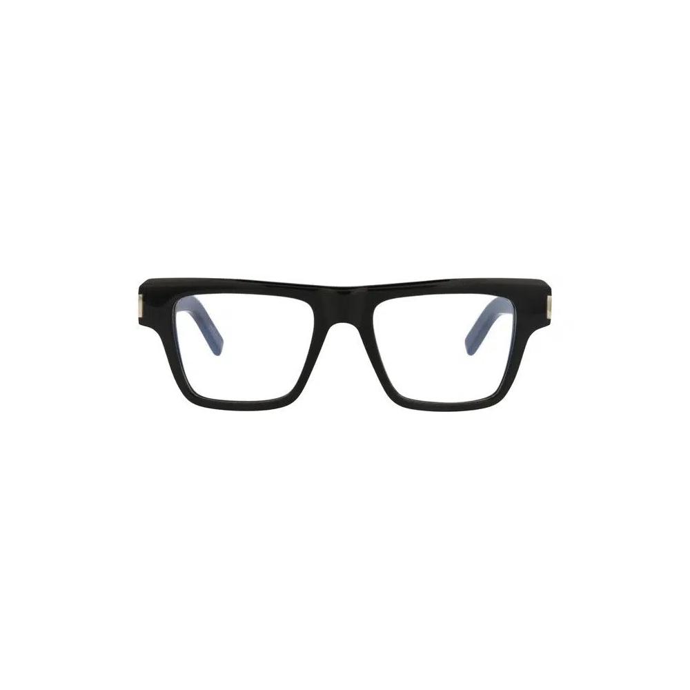 Очки Saint Laurent Square Frame Acetate Optical Frames 'Black/Transparent' 1