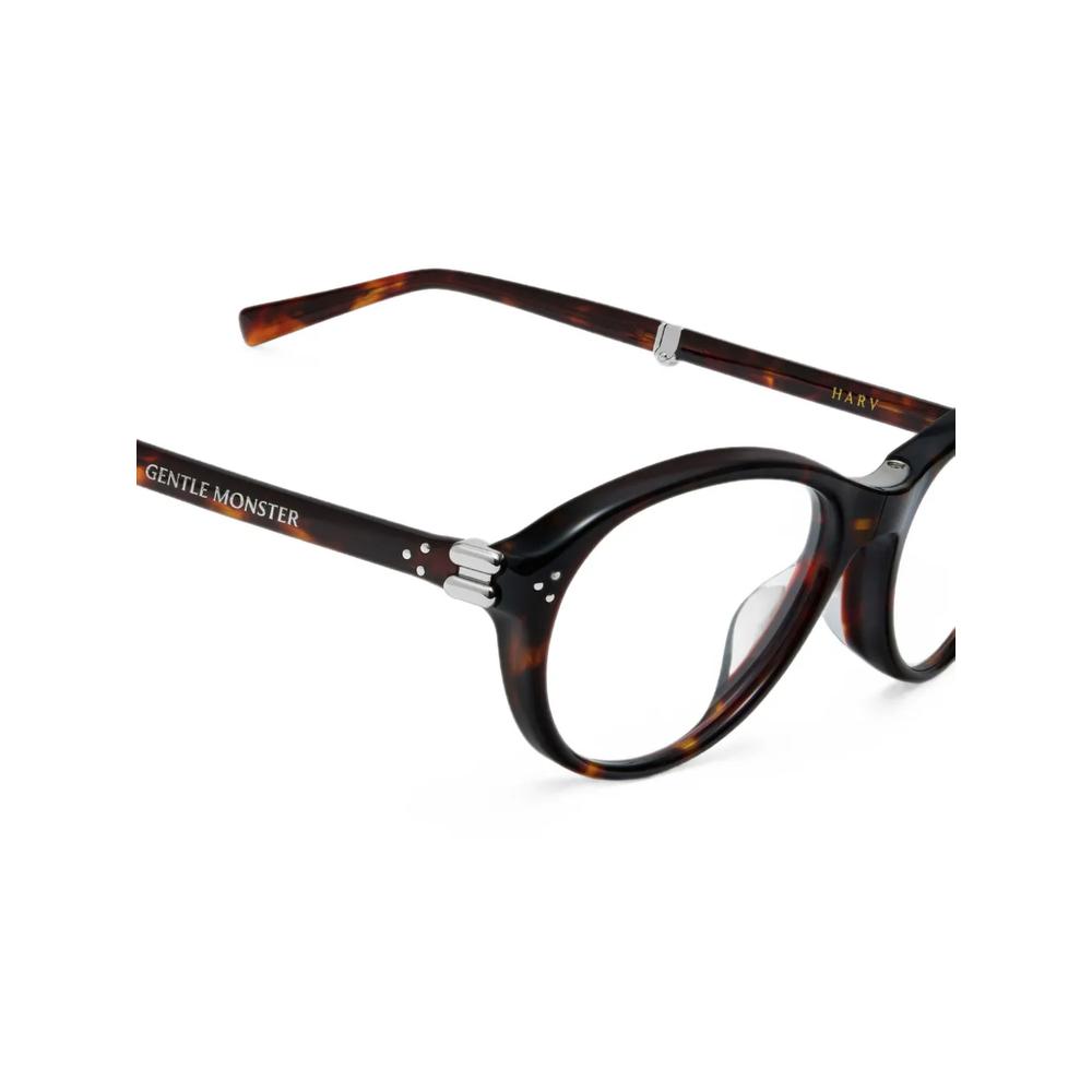 Harv tortoiseshell-effect oval-frame glasses 4