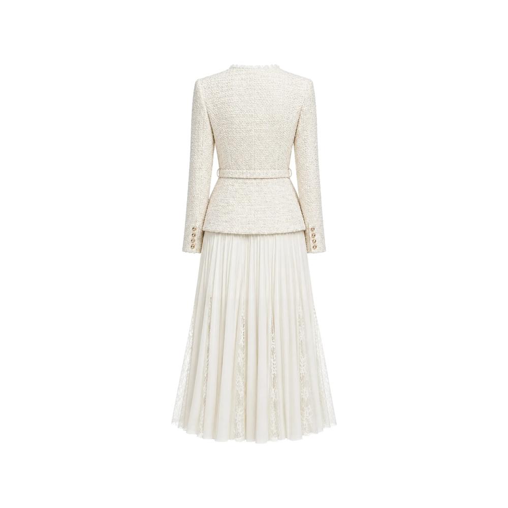 Платье миди Boucle And Chiffon 2