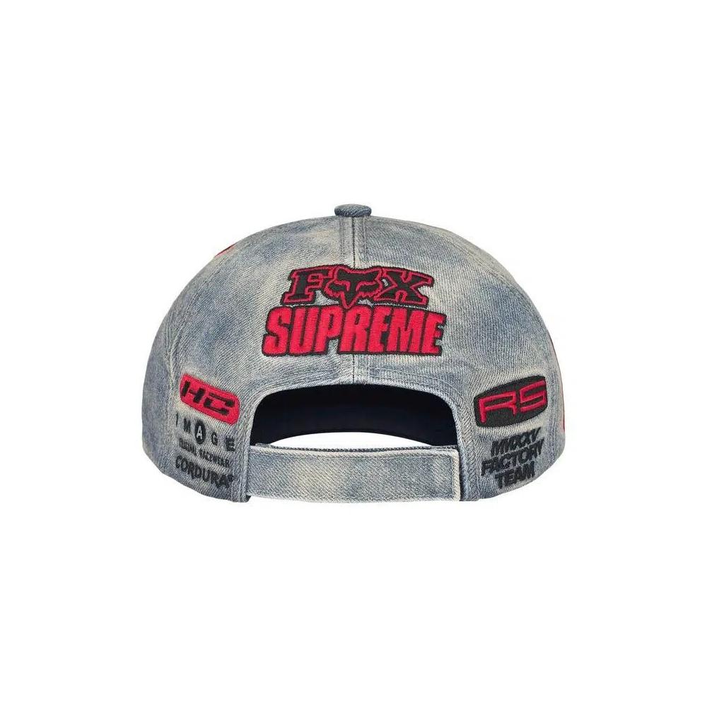 Шапки Supreme x Fox Racing 6-Panel 'Denim' 2