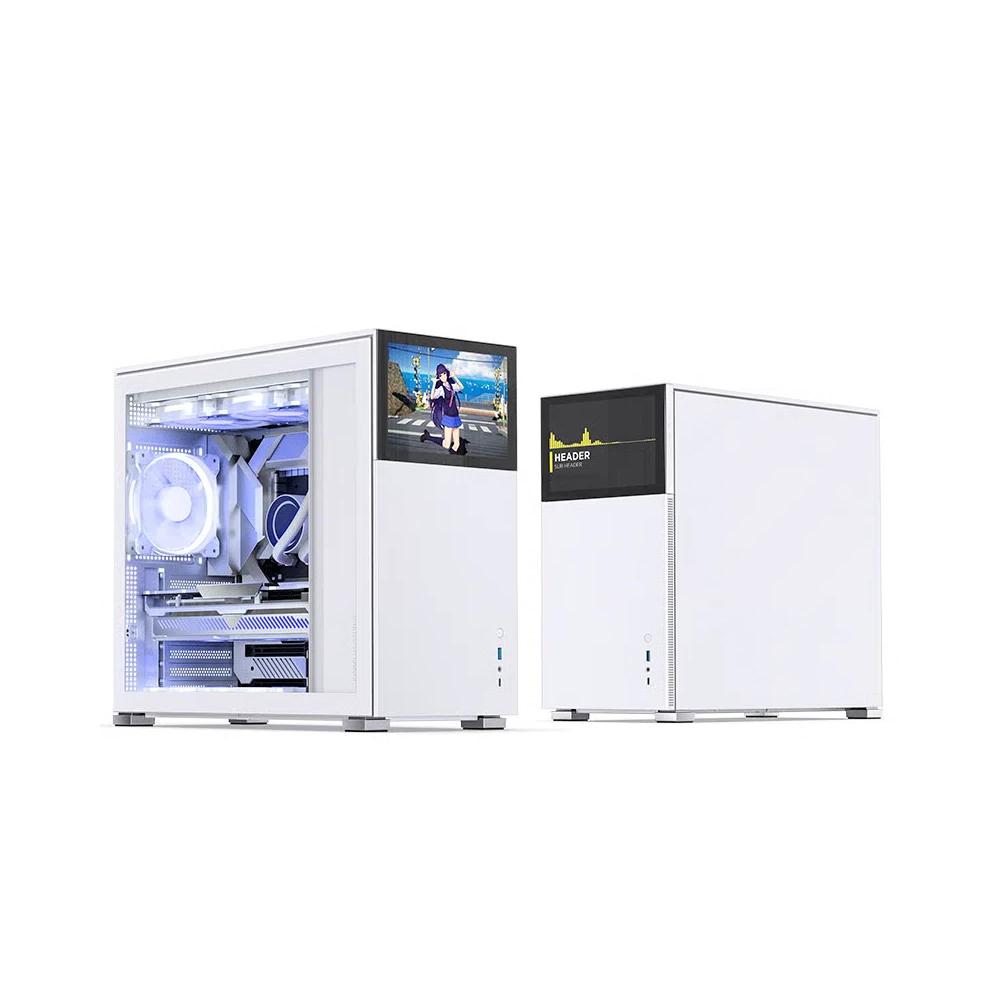 Jonsbo D41 стандартная версия с дополнительным экраном ATX корпус - Белый 2