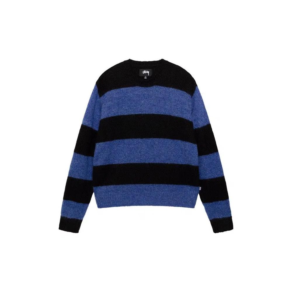Топы Stussy Big Stripe Crew 'Синий' 1