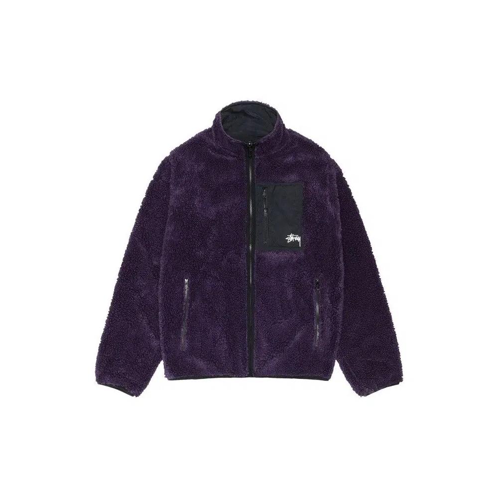 Куртки Stussy Sherpa Reversible Jacket 'Purple' 1
