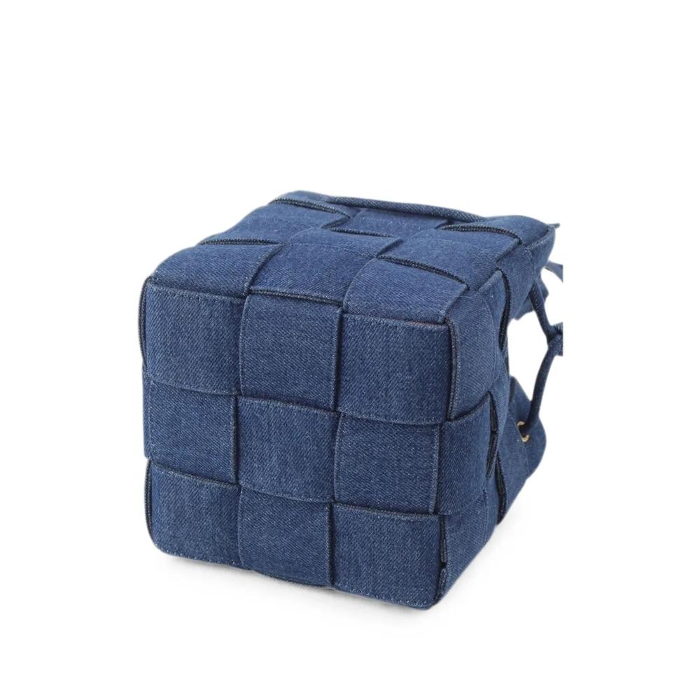 2012-2026 Small Denim Maxi Intrecciato Cassette bucket bag 2