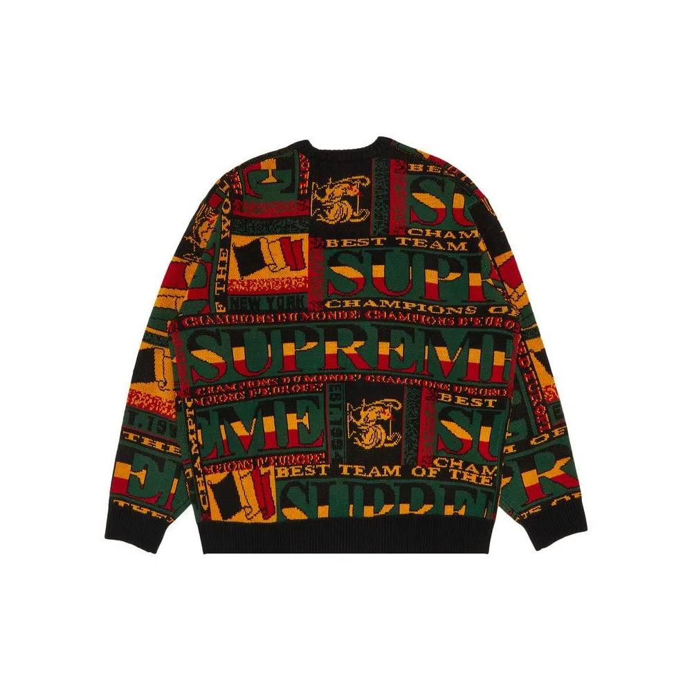 Свитера Supreme Scarf Sweater 'Black' 2