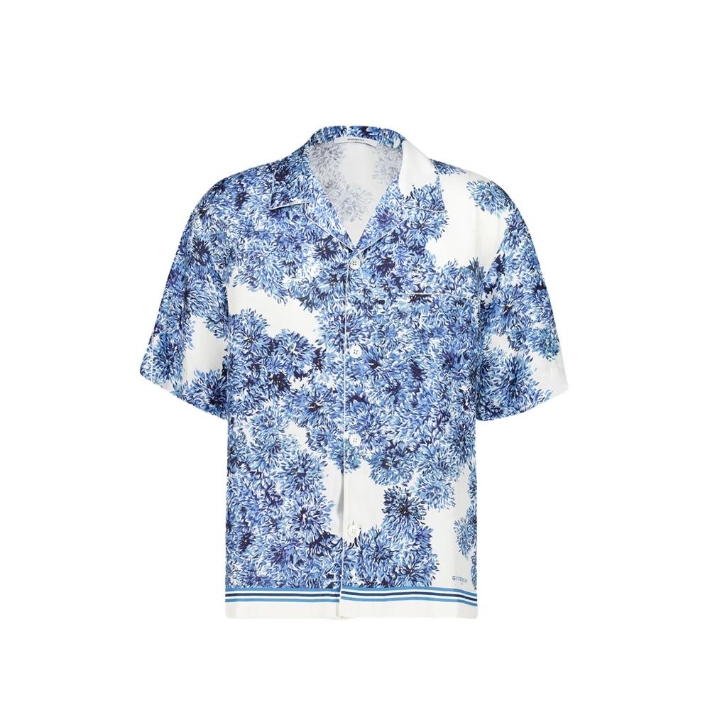 Шелковая рубашка Couture Seam с цветочным принтом 1