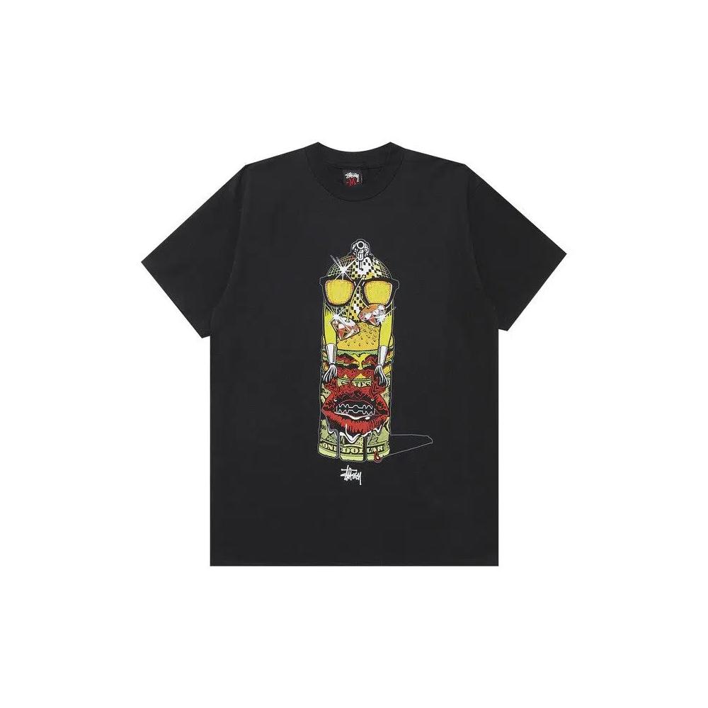 Футболки Stussy Gear High Gloss One Dollar Tee 'Black' 1