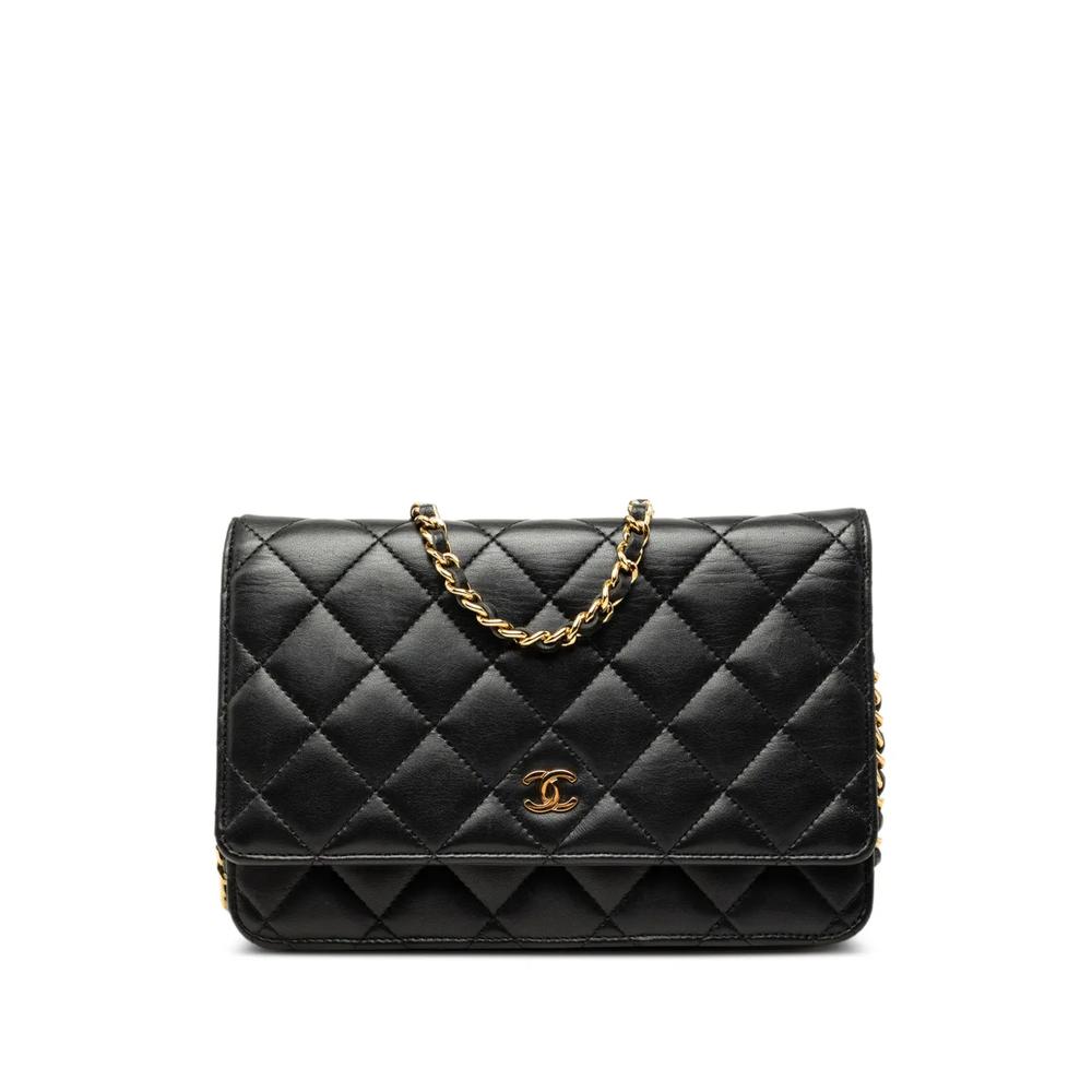 2015-2016 CC Quilted Lambskin Wallet On Chain crossbody bag 1