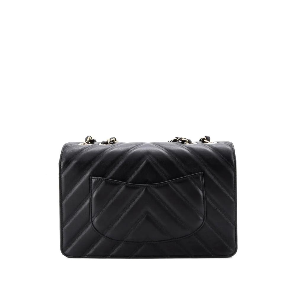 Сумка через плечо Double Stitch Full Flap Bag Chevron Lambskin Medium 2