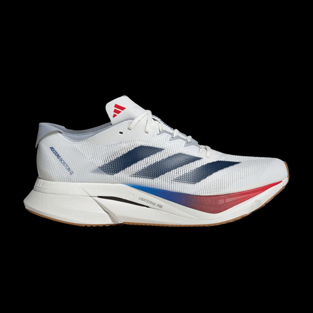 Кроссовки adidas Adizero Boston 12 'White Dark Blue Pure Ruby' 1