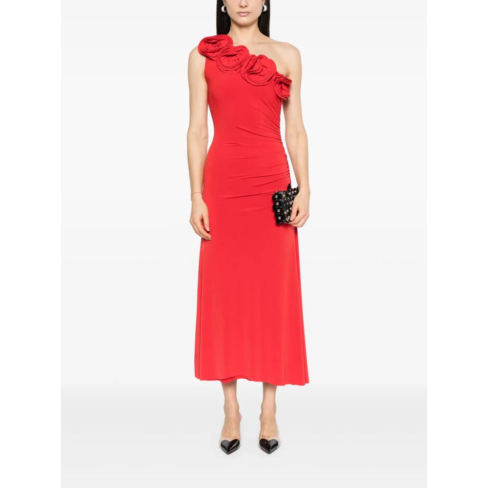 Платье макси с цветочной аппликацией 2