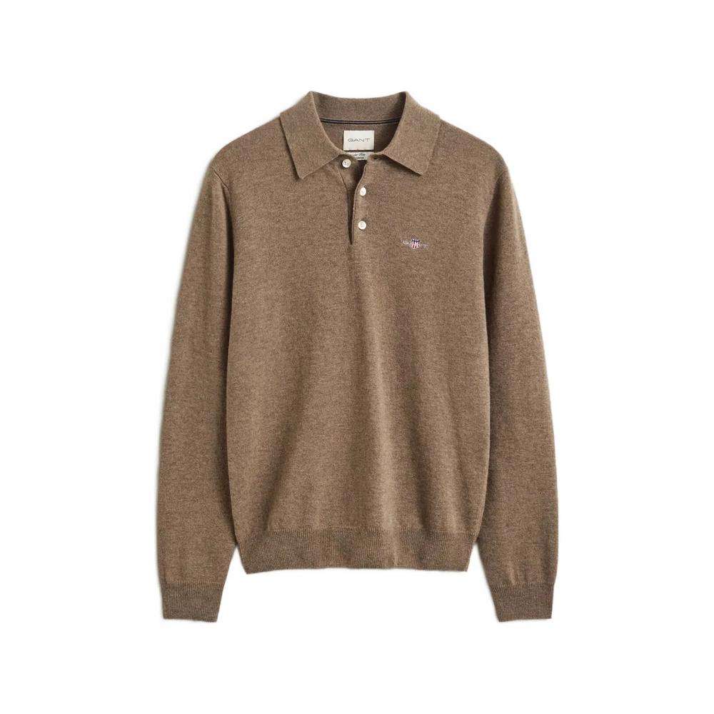 logo-embroidered wool sweater 1