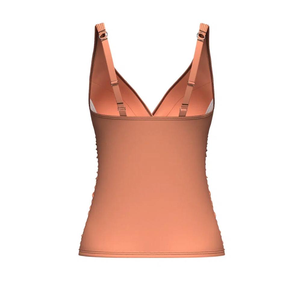 Танкини Core Solid Deep Peach Plus Cup Cross Front 4