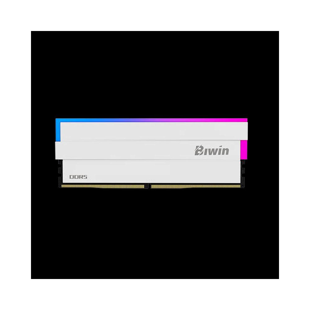 Biwin Black Opal DW100 RGB DDR5 White 48GB Kit (2 x 24GB) 6000MHz CL28 3