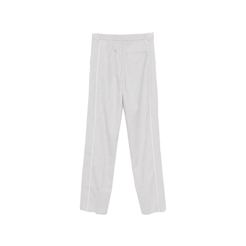 contrasting-border tailored trousers 2