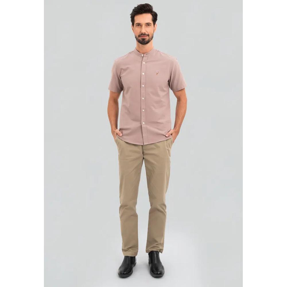 Polo Haus - Мужская хлопковая смесь Signature Fit с мандариновым воротником MBSSE003 5