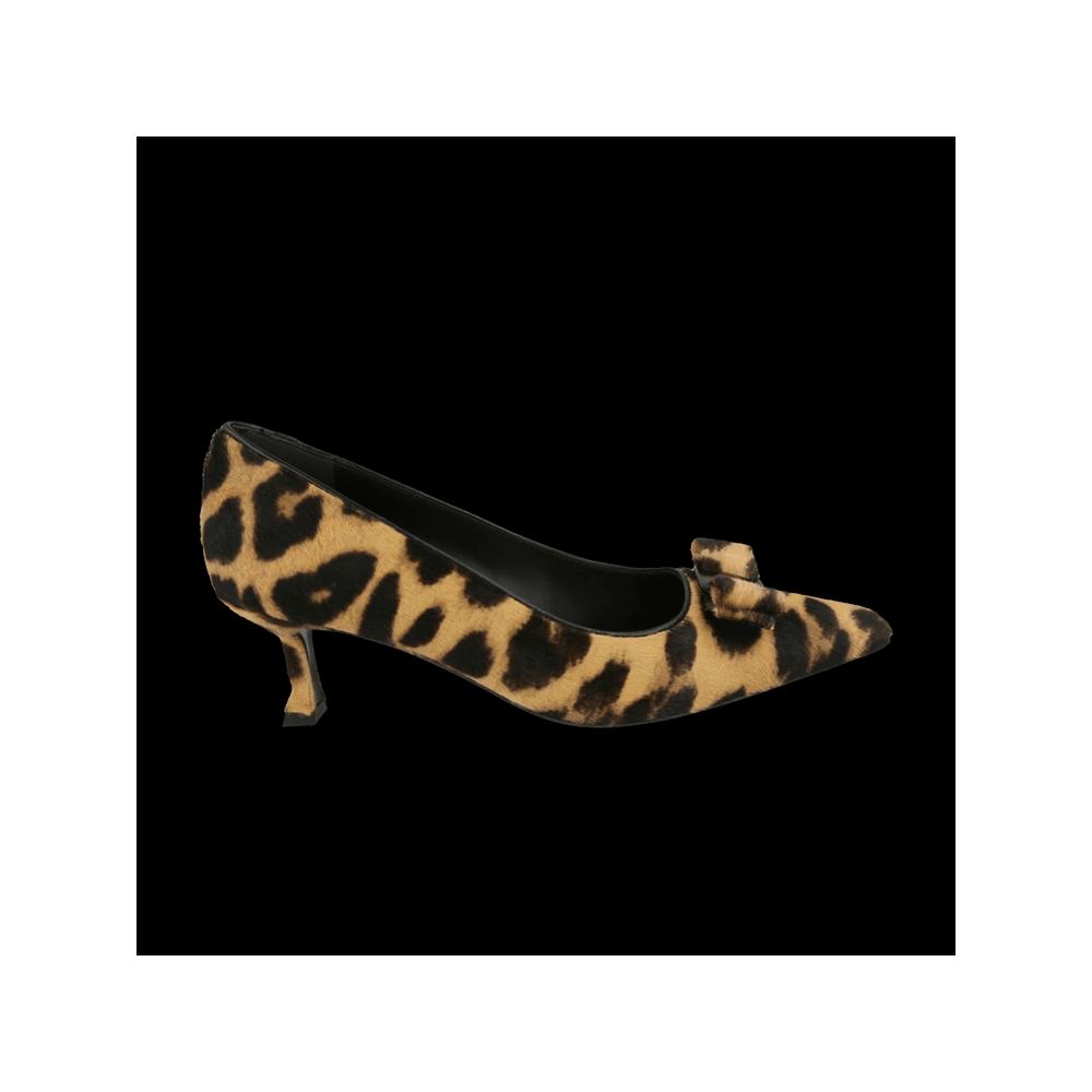 Кроссовки Wmns Ferragamo Siwar Leopard Print Kitten Heel 'Бежевый' 1