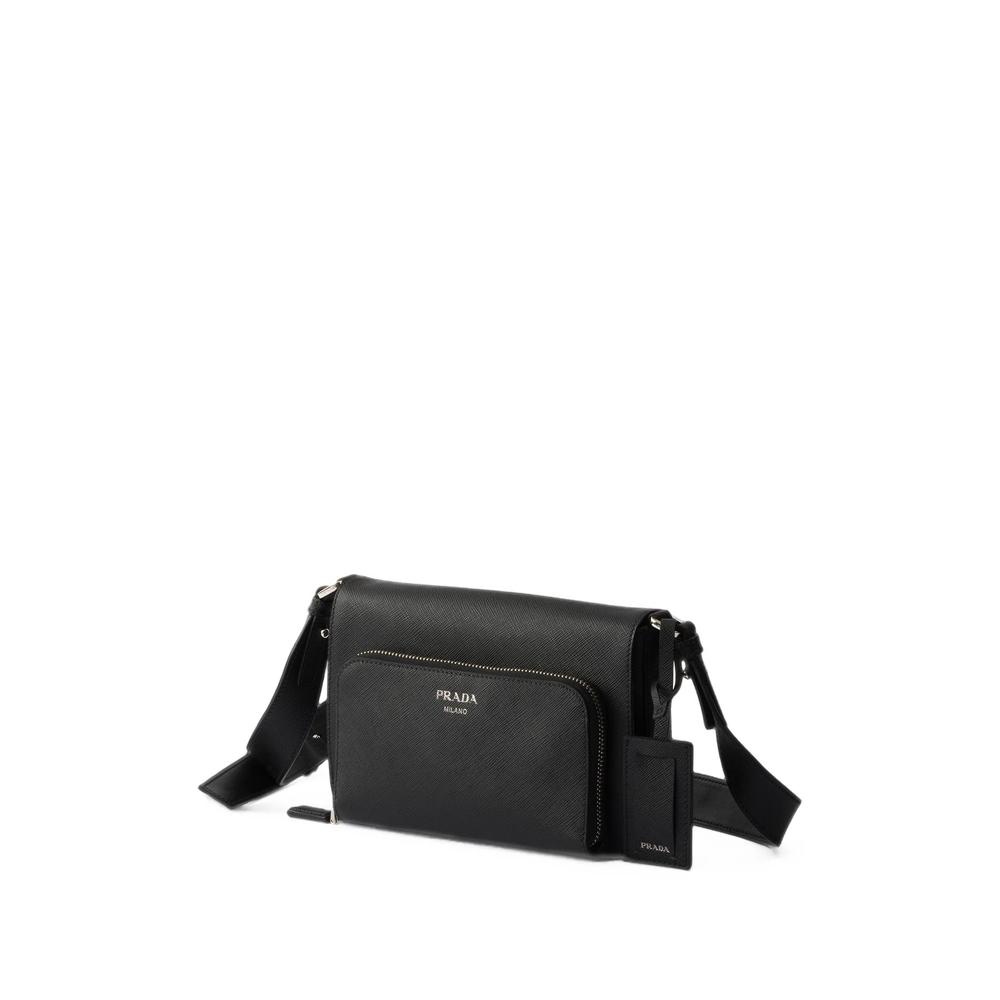 Saffiano leather shoulder bag 4