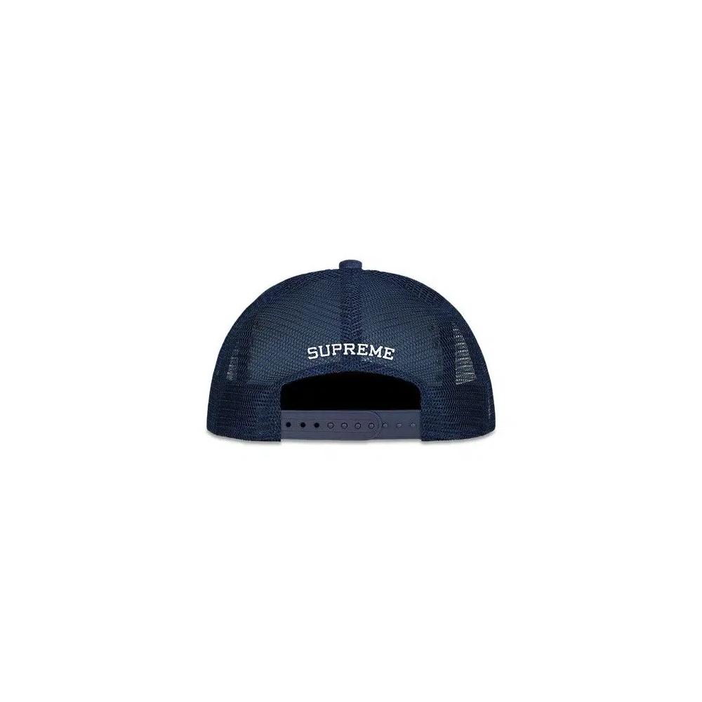 Бейсболки Supreme Studded Velvet Mesh Back 5-Panel 'Navy' 2