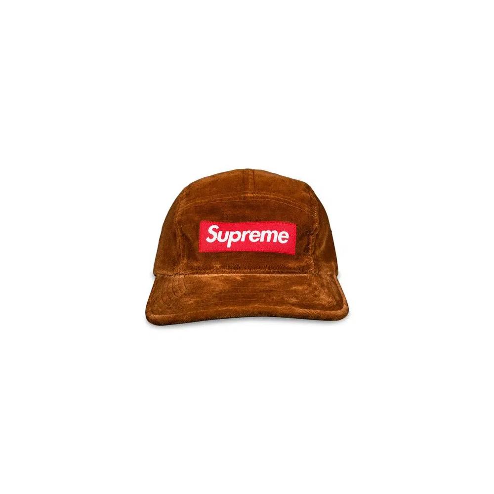 Кепки Supreme Velvet Camp Cap 'Brown' 1