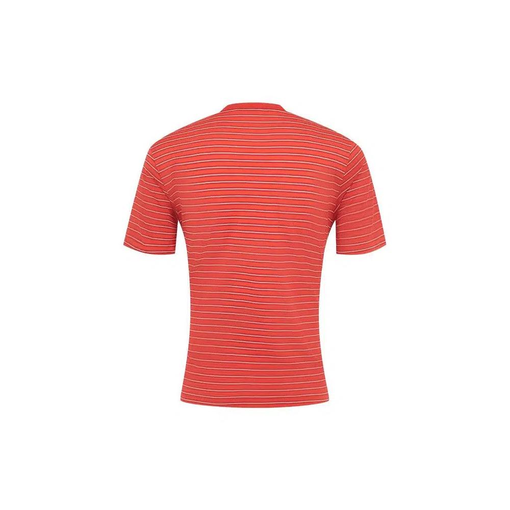 Футболки Auralee Soft Smooth Wool Stripe Jersey Tee 'Red Stripe' 2
