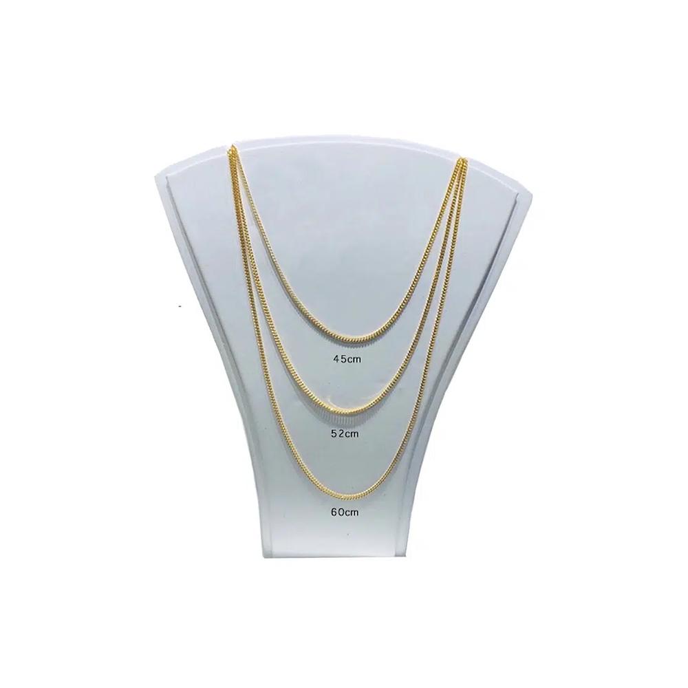 Цепь-курб-чейн из золота 375/9K R002 (44 см) 4
