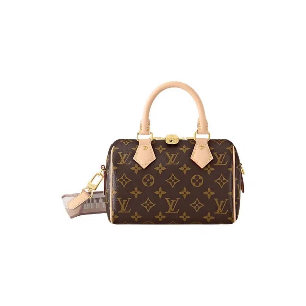 Сумки с ручками Louis Vuitton Speedy Bandouliere 20 'Brown Monogram Canvas' 1