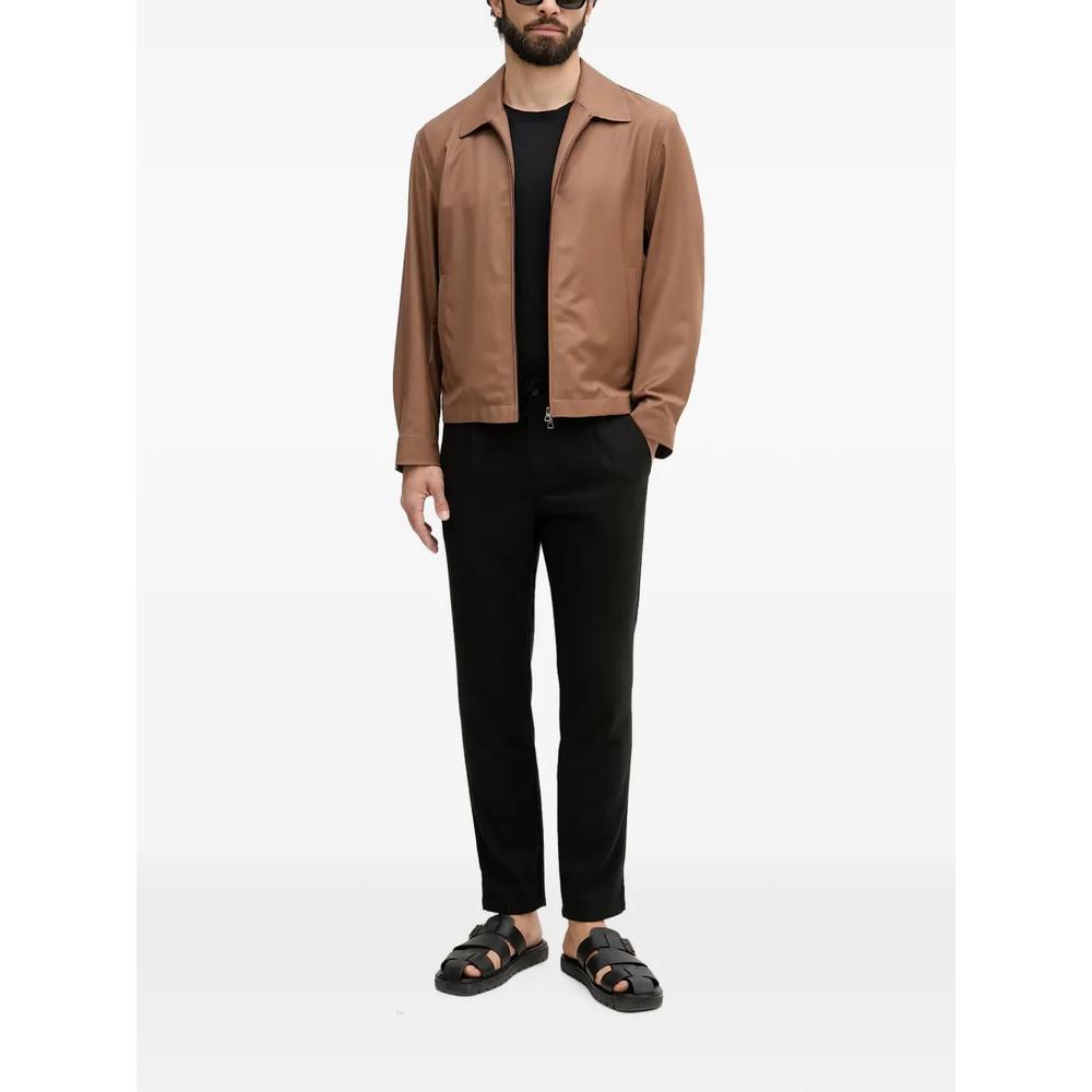 drawstring-waist pleated trousers 2
