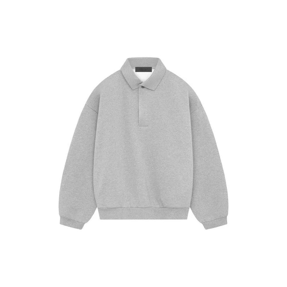 Поло Fear of God Essentials Long-Sleeve Polo 'Light Heather Grey' 1