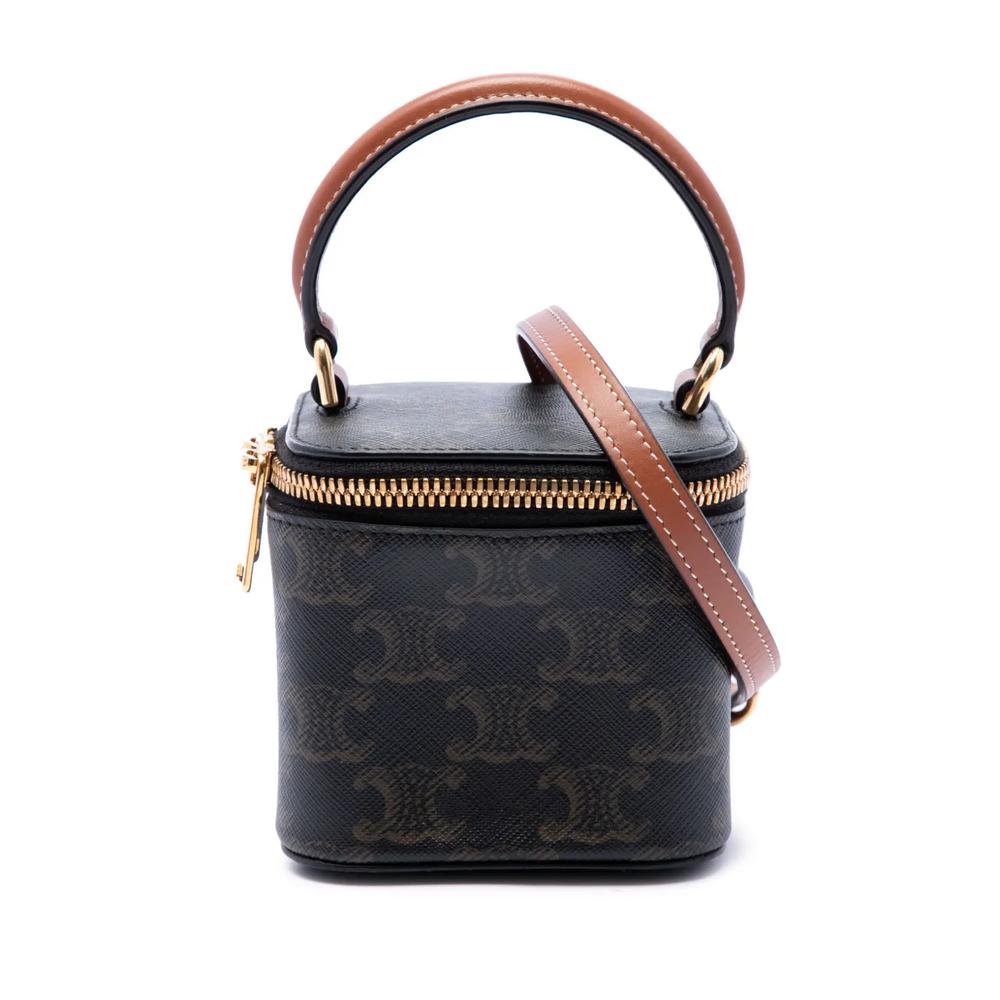 Сумка-сэтчел Mini Triomphe Coated Canvas Vanity Case (2022 год) 1