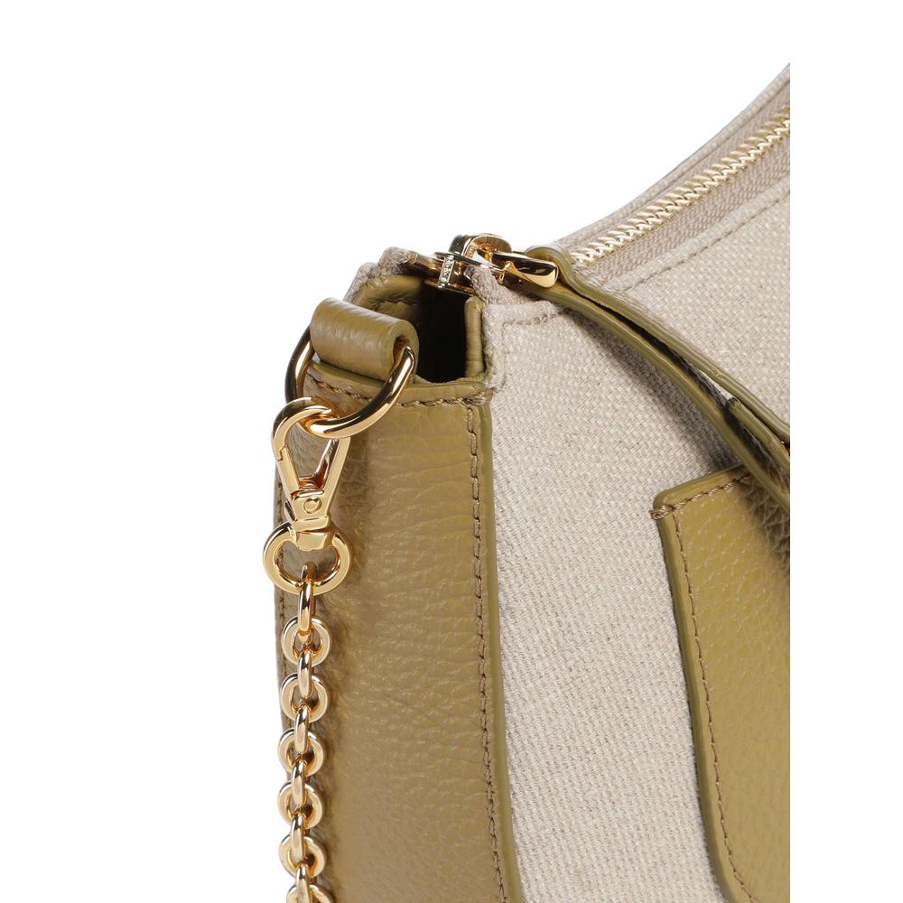 leather-trim canvas shoulder bag 5